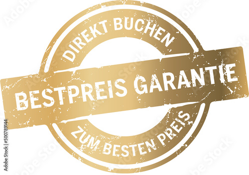 Sticker Bestpreis Garantie zerkratzt