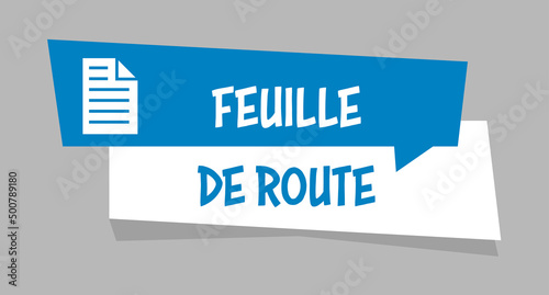 Logo feuille de route.