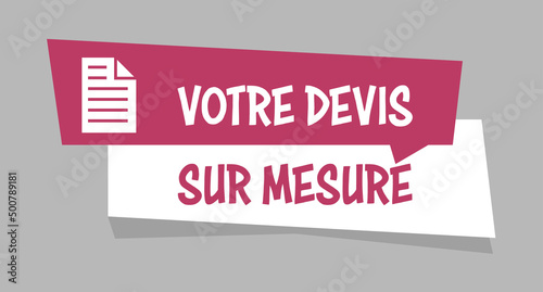 Logo devis sur mesure.