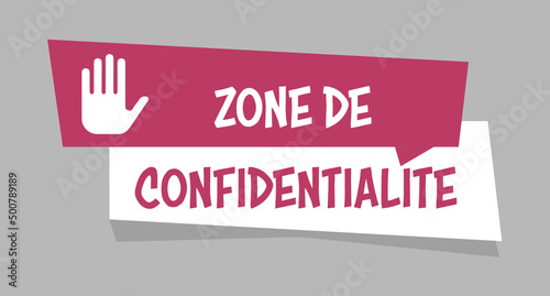 Logo zone de confidentialité.