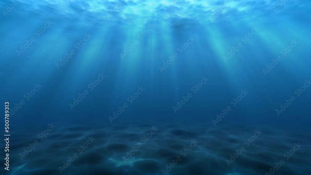 青い海 水中 海中 差し込む光 光線BG01 青い海 水中 海中 差し込む光 光線BG01