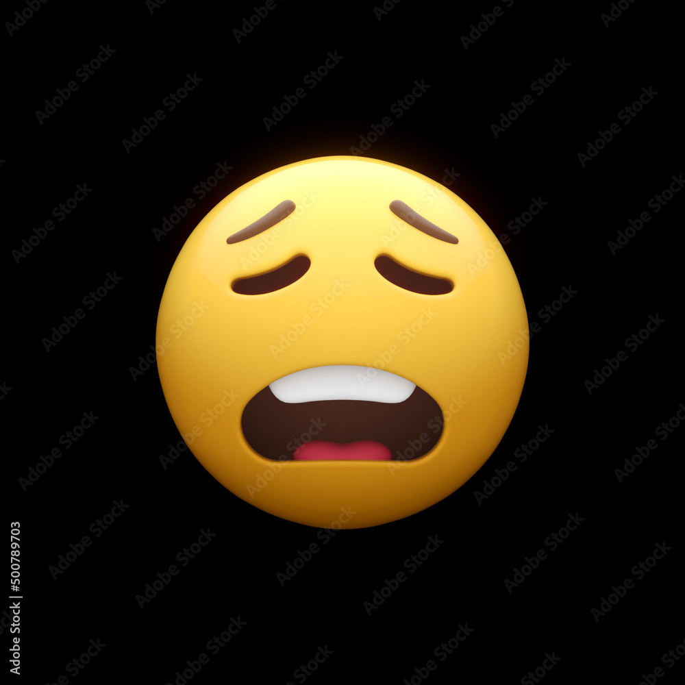 Fototapeta premium Weary Smiley Face