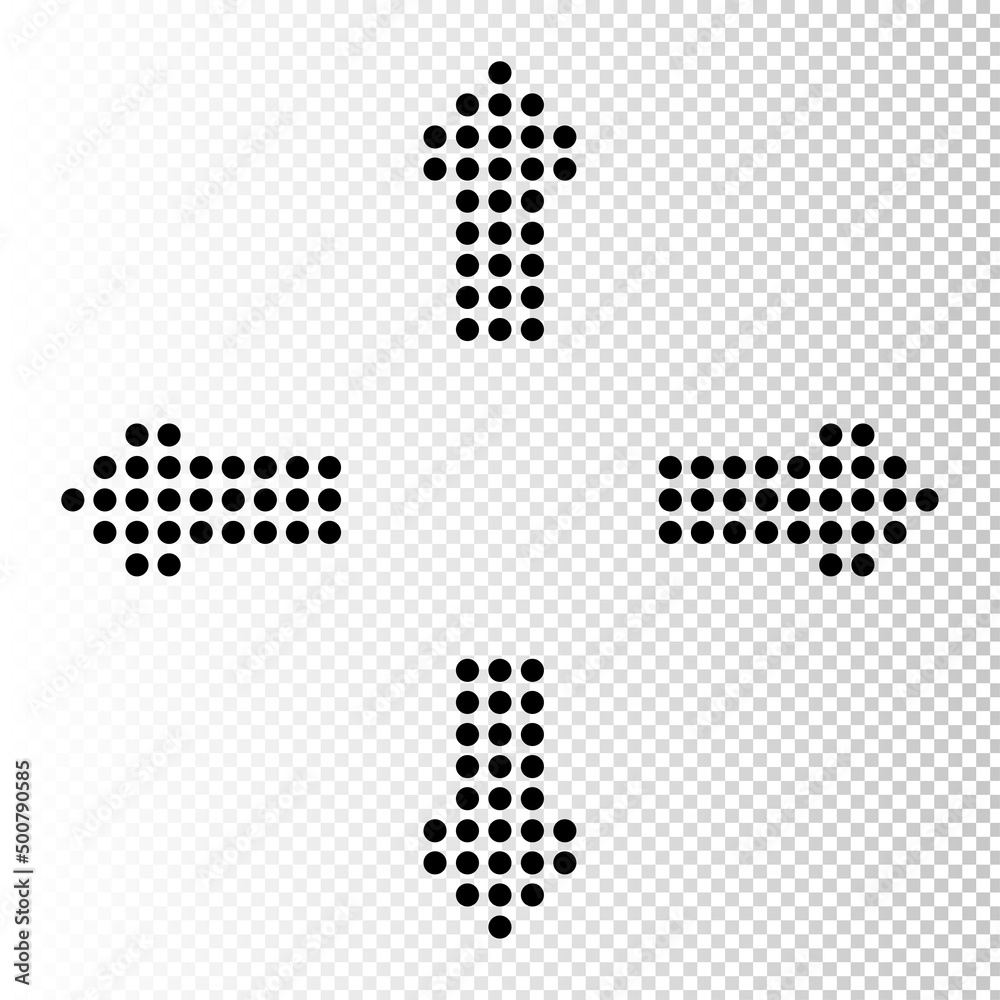 Arrow vector set. Arrow icon collection. Set of arrows vector for web design. Arrow flat style isolated on white background left right arrow