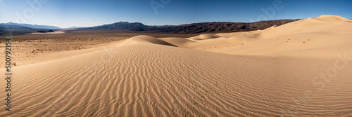 Panorama of Ripples On The Panamint Dunes