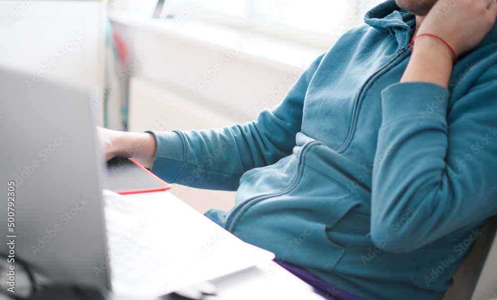 bright turquoise sweater