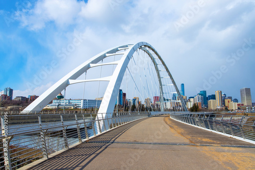 Iconic Walterdale Bridge in Edmonton, the Capital City of Alberta, Canada © ronniechua