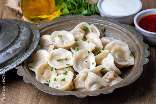 Pelmeni ravioli or Russian ...