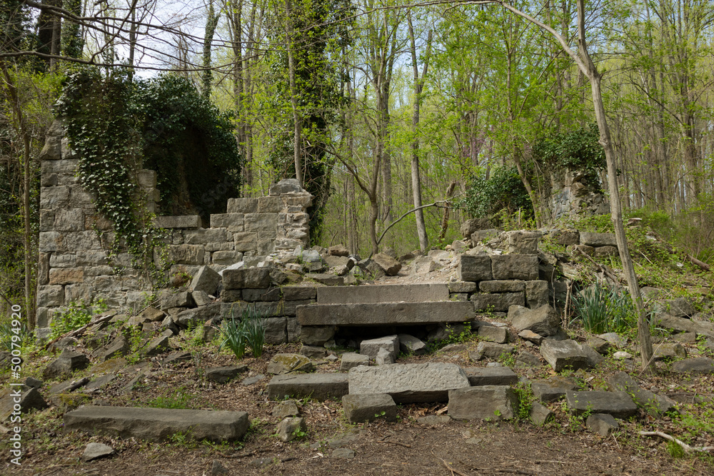 Abandoned Ruined Church Alberton Road Trail, Patapsco Valley State