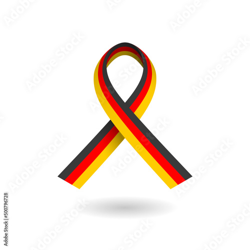 National tricolor ribbon of Germany