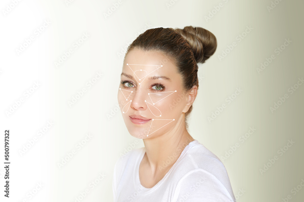 Shot of a beautiful woman. cosmetology concept.Hyaluronic acid injections for specific areas. Shot of a beautiful woman. cosmetology concept.Hyaluronic acid injections for specific areas.