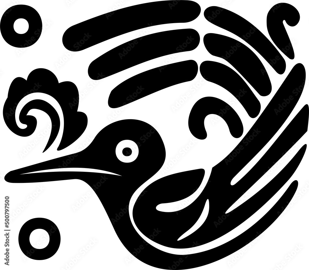 A beautiful illustration with indian symbol. Black color on a white background. A beautiful illustration with indian symbol. Black color on a white background.