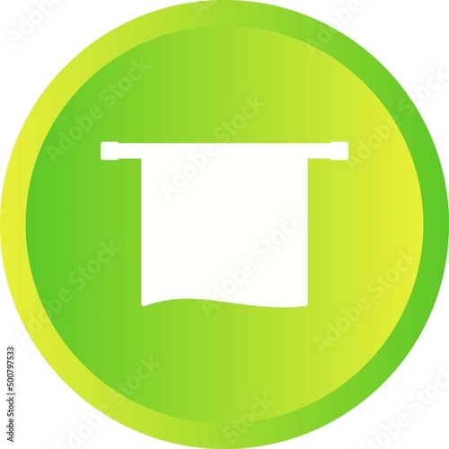 Unique Towel Dryer Vector Glyph Icon