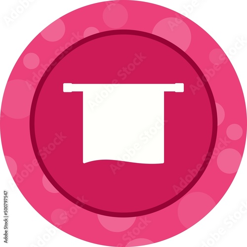 Unique Towel Dryer Vector Glyph Icon