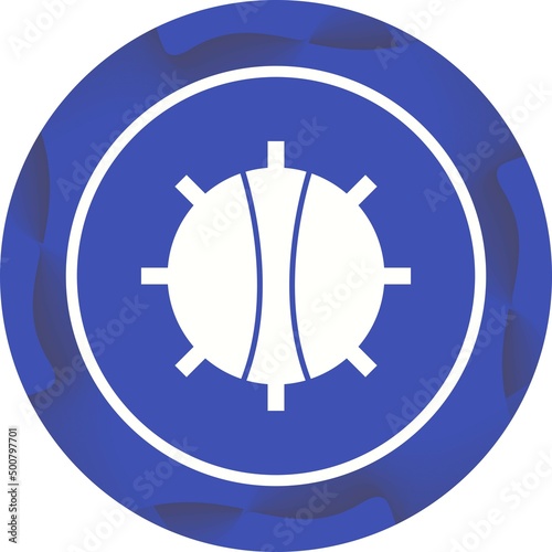 Unique Temperature Knob Vector Glyph Icon