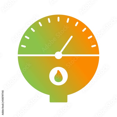 Unique Tankless Water Heater Vector Glyph Icon