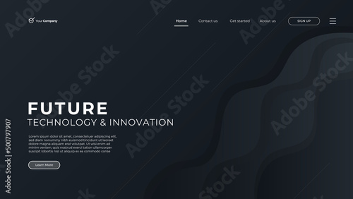 Flat design web page templates of graphic design, website design and development, social media, business service. Modern black vector illustration concepts for website and mobile website development