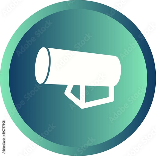Unique Portable Forced Air Heater Vector Glyph Icon