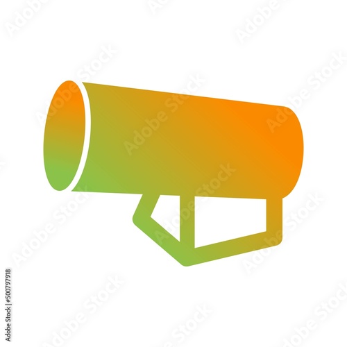 Unique Portable Forced Air Heater Vector Glyph Icon