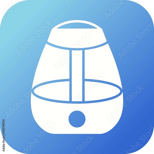 Unique Humidifier Vector Glyph Icon