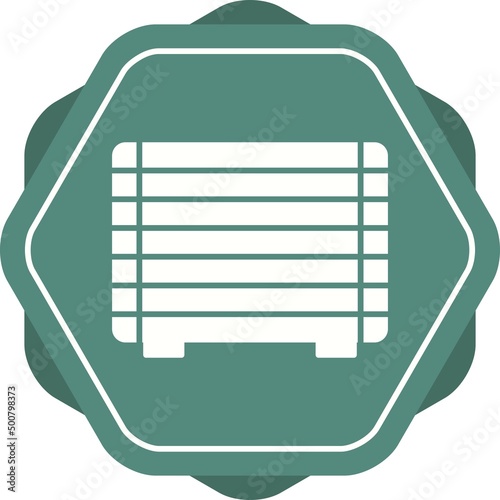 Unique Gas Heater Vector Glyph Icon