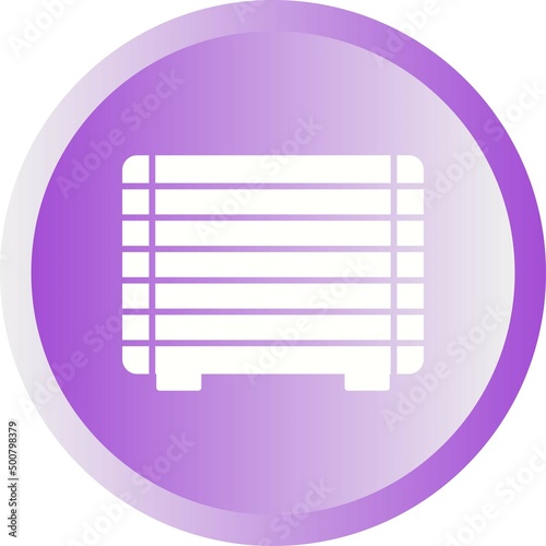 Unique Gas Heater Vector Glyph Icon