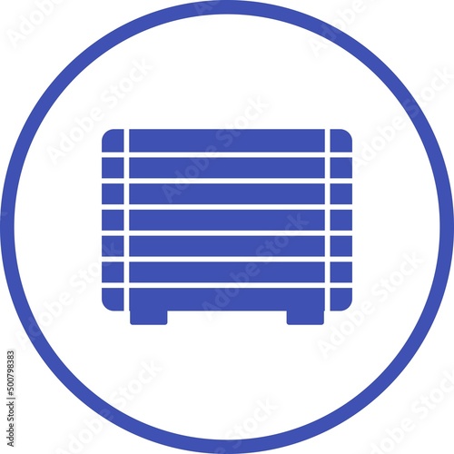 Unique Gas Heater Vector Glyph Icon