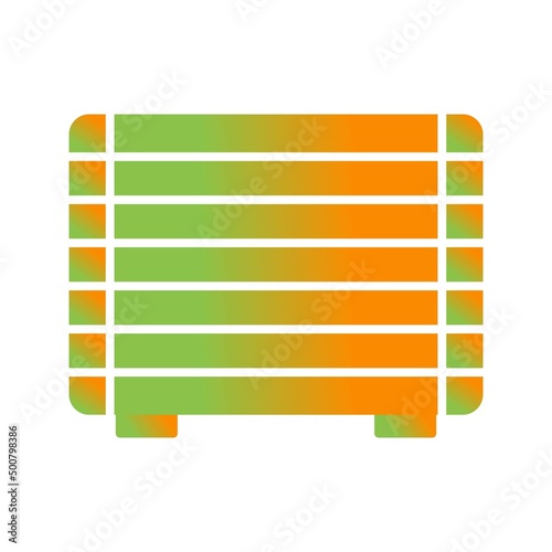 Unique Gas Heater Vector Glyph Icon