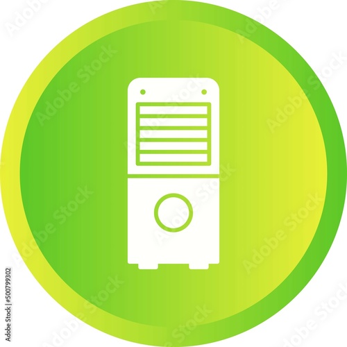 Unique Air Dehumidifier Vector Glyph Icon