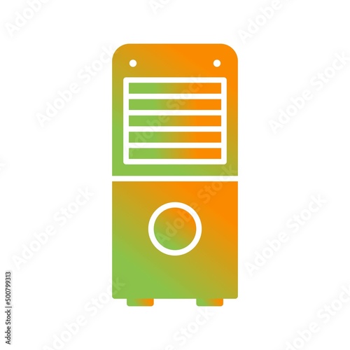 Unique Air Dehumidifier Vector Glyph Icon