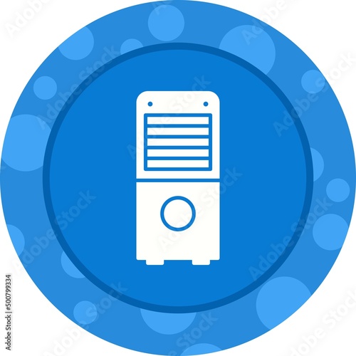 Unique Air Dehumidifier Vector Glyph Icon