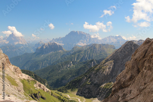 Mountain landscape in a sunny day. Italian Alps.