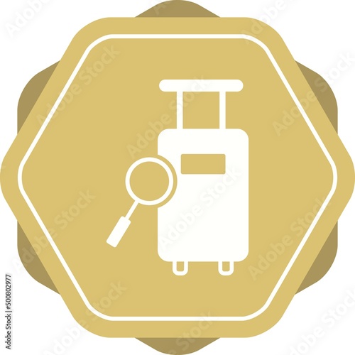 Unique Find Luggage Vector Glyph Icon