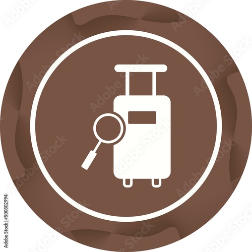 Unique Find Luggage Vector Glyph Icon