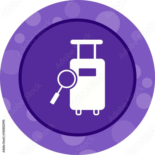 Unique Find Luggage Vector Glyph Icon
