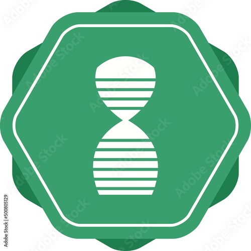 Unique DNA Structure Vector Glyph Icon