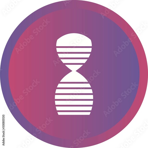 Unique DNA Structure Vector Glyph Icon