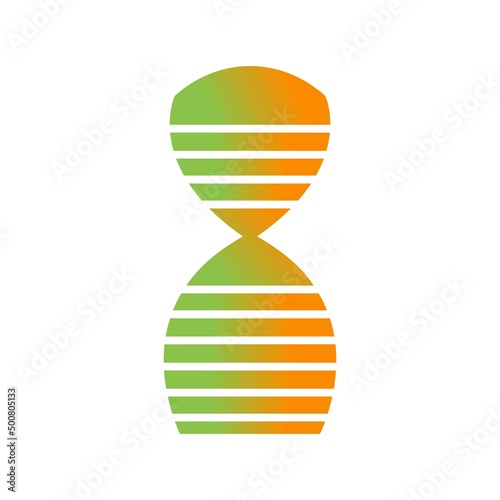 Unique DNA Structure Vector Glyph Icon