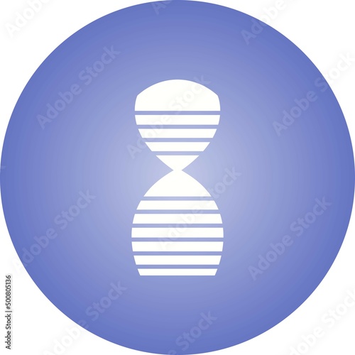 Unique DNA Structure Vector Glyph Icon