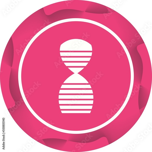 Unique DNA Structure Vector Glyph Icon