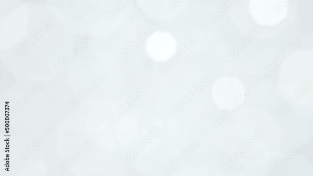 Abstract white blurred bokeh modern minimal winter snow or christmas holiday background