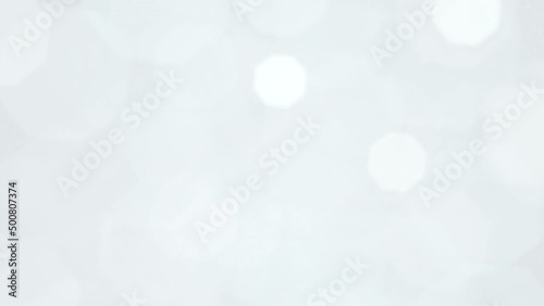 Abstract white blurred bokeh modern minimal winter snow or christmas holiday background