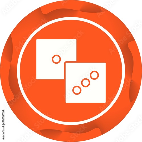 Unique Dice Vector Glyph Icon