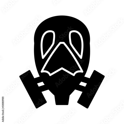 Unique Oxygen Mask Vector Glyph Icon