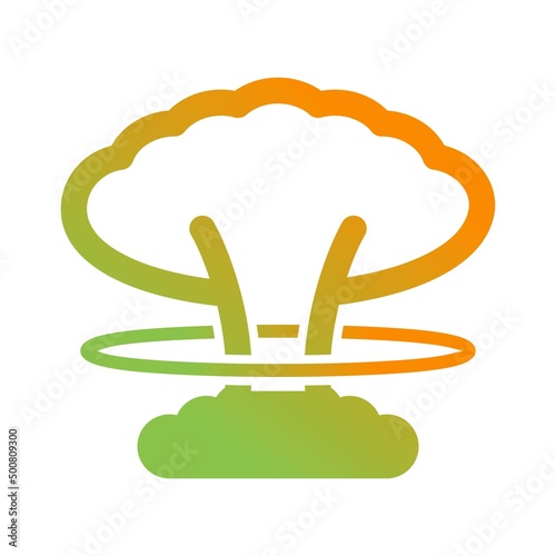 Unique Explosion Vector Glyph Icon