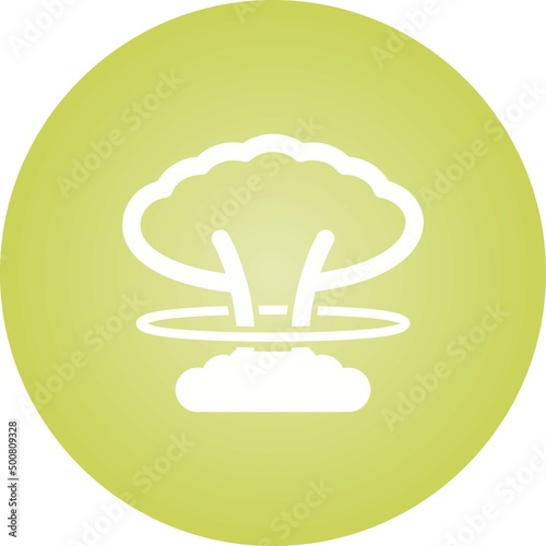 Unique Explosion Vector Glyph Icon