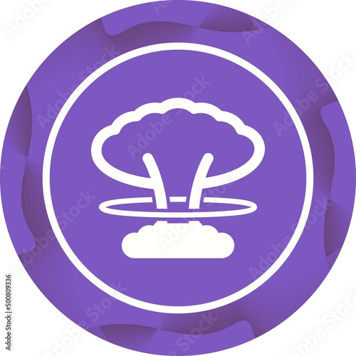 Unique Explosion Vector Glyph Icon