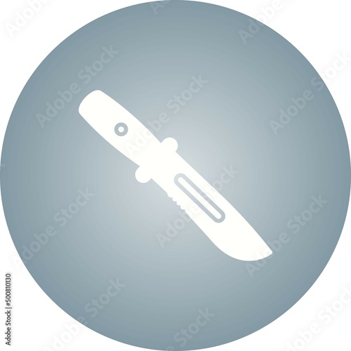 Unique Army Knife Vector Glyph Icon