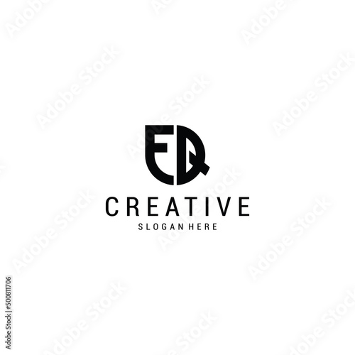 Initial logo f q round premium vector Premium Vector