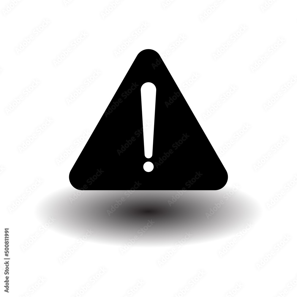Black warning sign, great design for any purposes. Alert message. Vector illustration. stock image. Black warning sign, great design for any purposes. Alert message. Vector illustration. stock image.