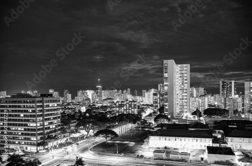 city skyline at night © ttrimmer